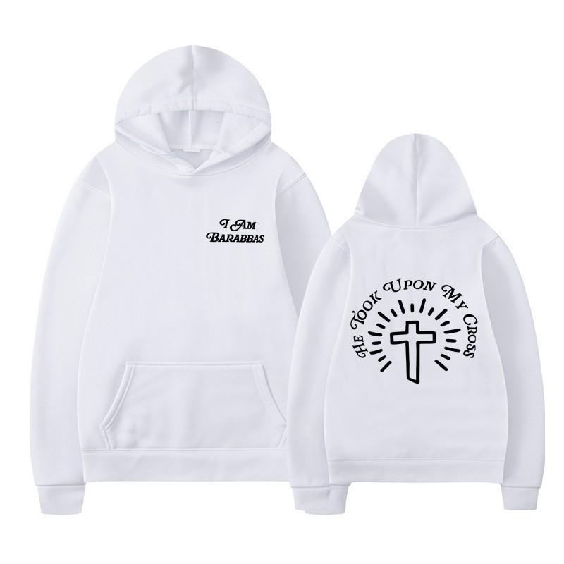 Unisex Oversized Hooded Sweatshirt With Front Back Print Drawstring Kangaroo Pocket Loose Fit Casual Pullover