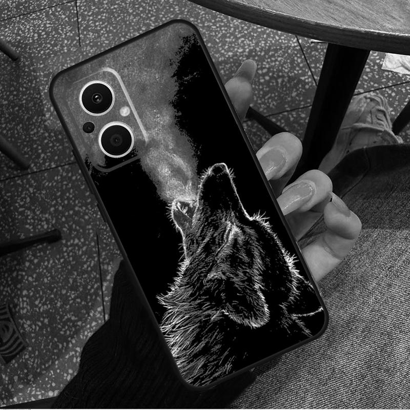 Чехол Wolf для OPPO Reno 14 13 12 11 10 Pro 8T 11F 12F 13F 14F 7 8 Lite OPPO Find X8 X6 X5 X9 Pro