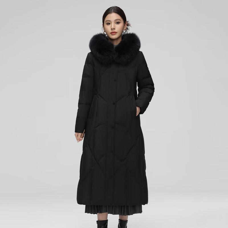 Женский длинный приталенный зимний пуховик Xuezhongfei X40146108F
