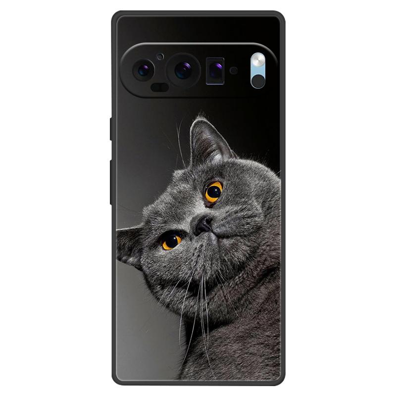 For Google Pixel 9 Pro XL Case Cool Painted Silicone TPU Soft Cover For Googe Pixel 9 9 Pro 8A Cases Black Protective Shells