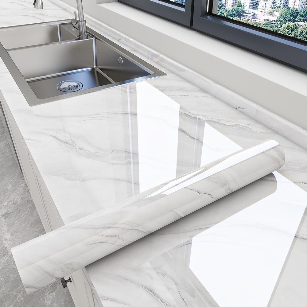 2026 Fireproof & Heat-Resistant Marble Sticker for Kitchen Tiles, Counters & Stoves