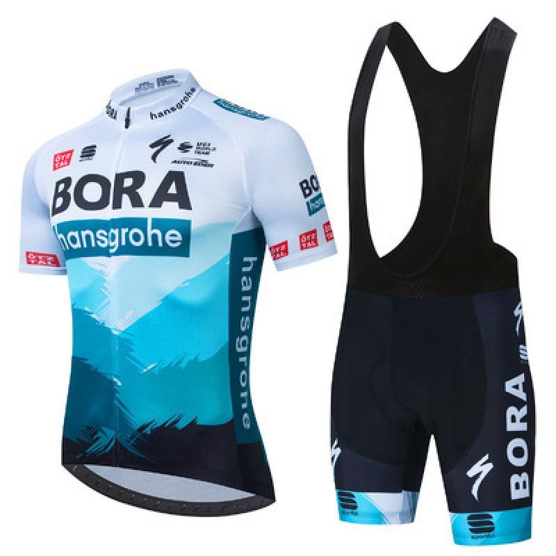 Mens Cycling Jersey Set Short Sleeve Breathable Bike Shirt Pants Road Mountain Biking