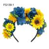 Day of the Dead Mexican Flower Crown Halloween Mexican Hair Accessories  for Women