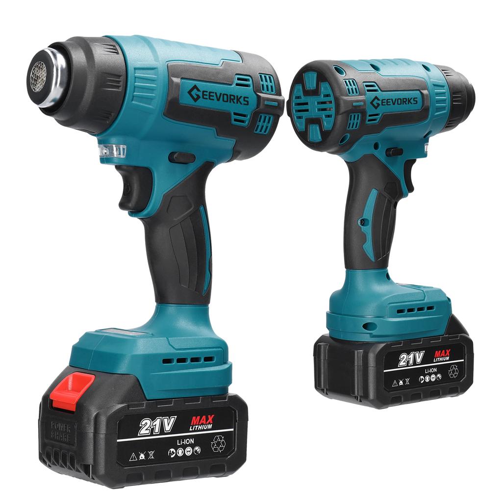 Беспроводная ручная машина для горячего воздуха, литиевое перезаряжаемое нагревательное оборудование, высокотемпературная мощность