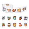 500 наклеек/рулон Мультяшная сова Животное Лента Декоративная Чемодан Чехол для мобильного телефона Рулонная лента
