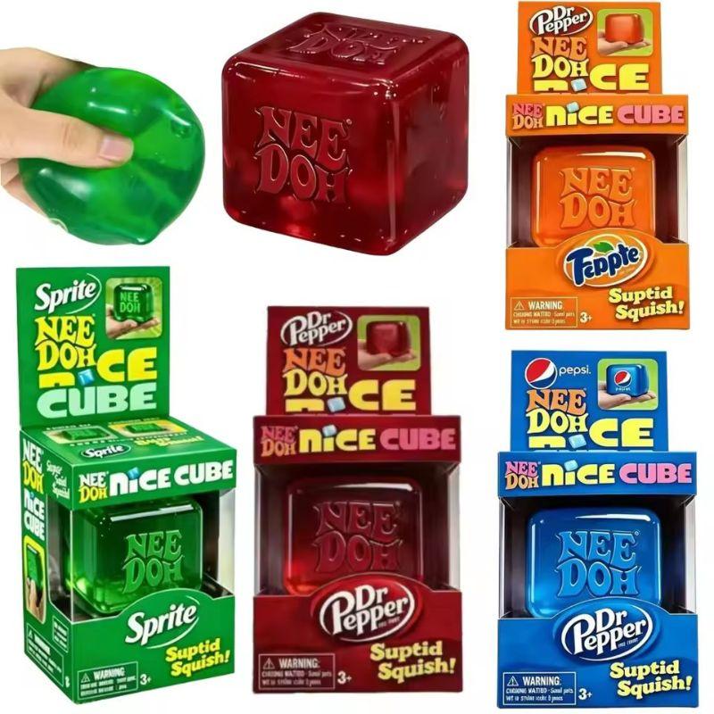 Needoh Nice Cube Сенсорный Снятие Стресса Игрушка-Фиджет для Тревоги и Концентрации Настольный Сенсорный Куб для Взрослых и Детей
