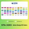 Двусторонние маркеры на масляной основе Sta 3203 - Быстросохнущие для студенческого творчества и дизайна интерьера.