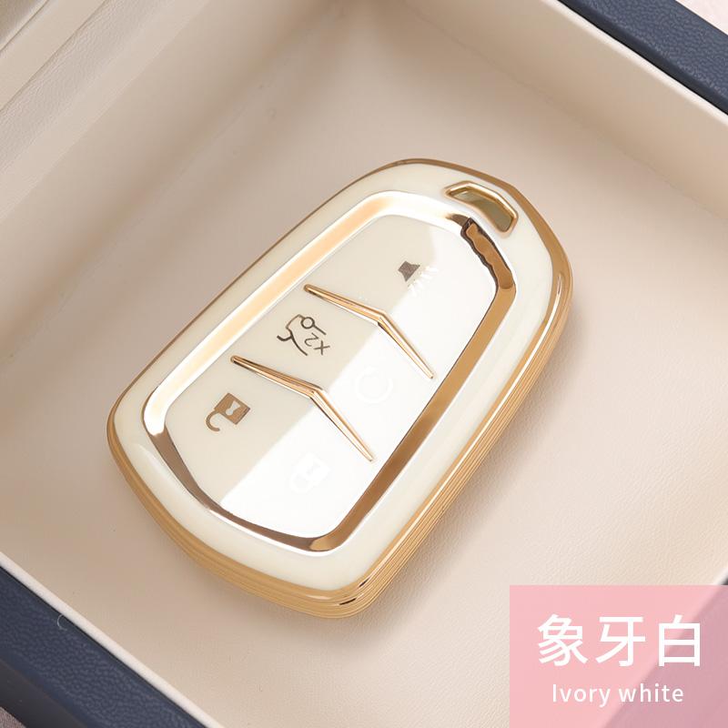 TPU Car Key Case Cover Protect Shell Bag For Cadillac ESV ATS-L XTS XT5 XT6 CTS CT5 CT6 ATS 28T SRX Escalade 2015 Accessories