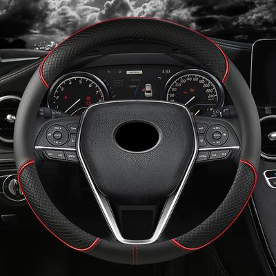 Чехол на руль автомобиля кожа 38 см для Toyota Corolla Fortuner Sequoia Auris Avensis YARIS Vios Celica 86 Rav4 4Runner C-HR