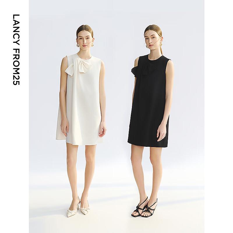 Langzi Bow Detail Sleeveless A-Line Mini Dress