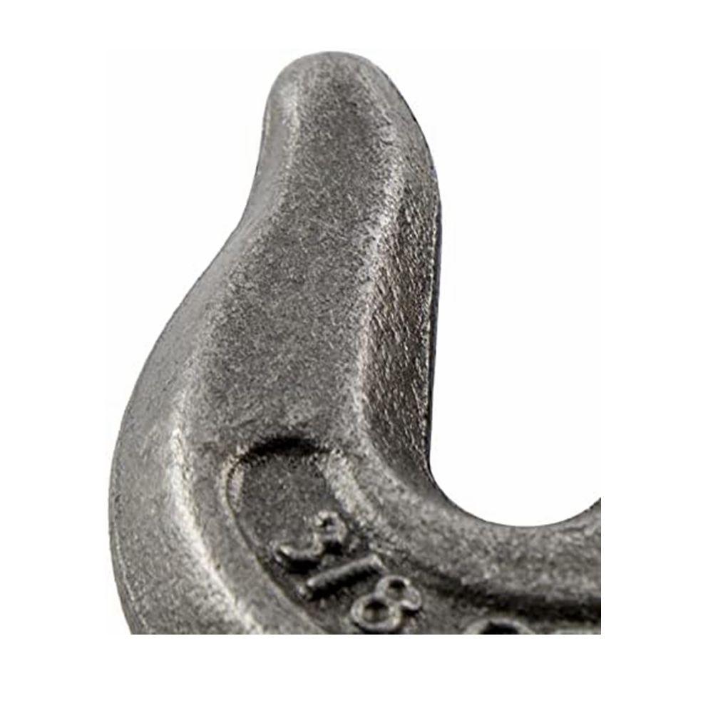 4pcs Grab Chain Hook 3/8-in Heavy Duty Tow Hook G70 Forged Steel Tractor Hook Weldable for Car, Truck,SUV, RV,UTV,Tractors