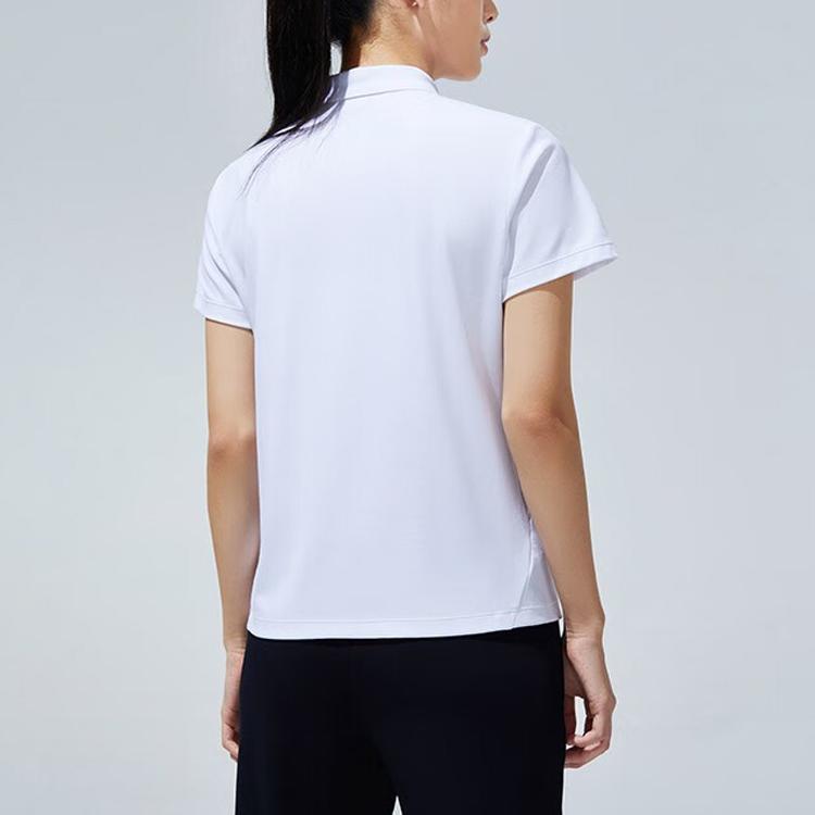 Anta Серия Training Однотонная футболка-поло с логотипом Женские футболки-поло Чисто-белый 162327111-1