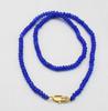 Ожерелье-чокеры темно-синего цвета с граненой яшмой 4*2 мм, бусины 16 дюймов оптом