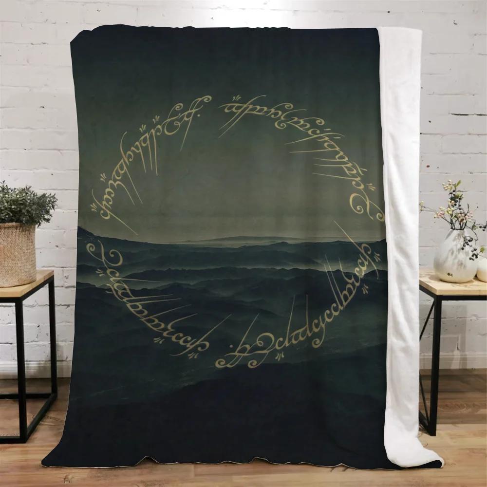 The Lord of the Rings Fleece Throw Blanket for Sofa Decoration Bed Blankets King Size Home Interior Knitted Plaid Luxury Bedding