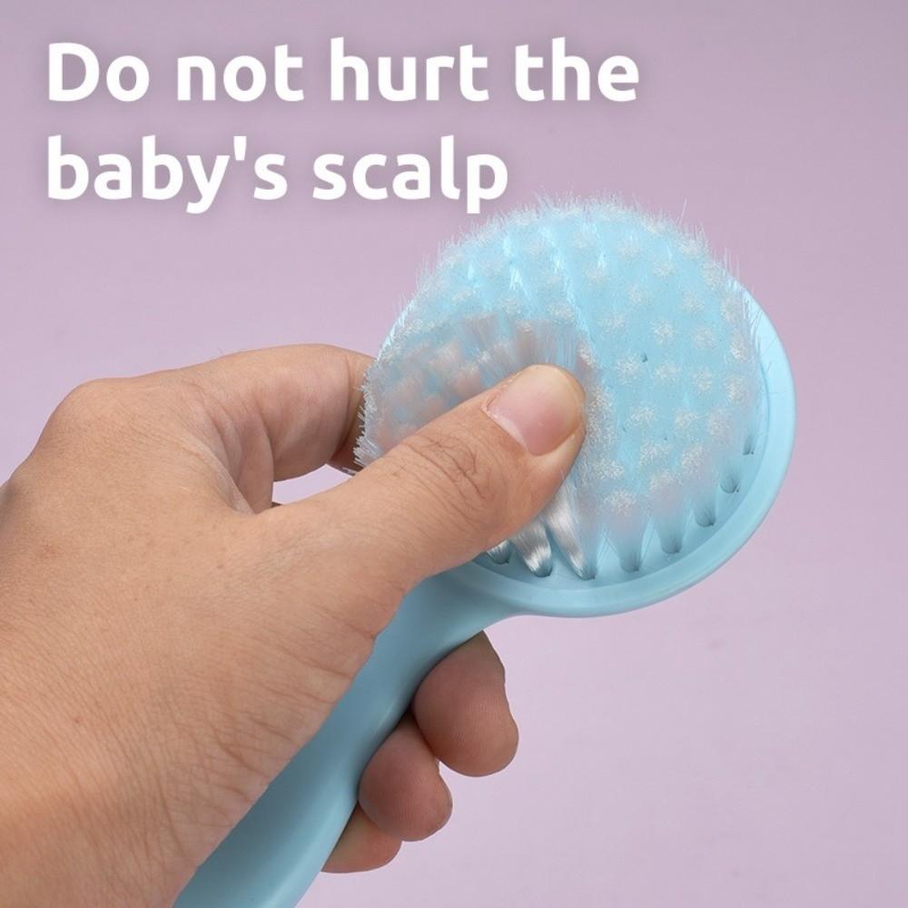 2 PCs Plastic Baby Grooming Kit Daily Head Care Set Newborn Hair Brush Soft Bristle Scalp Brush