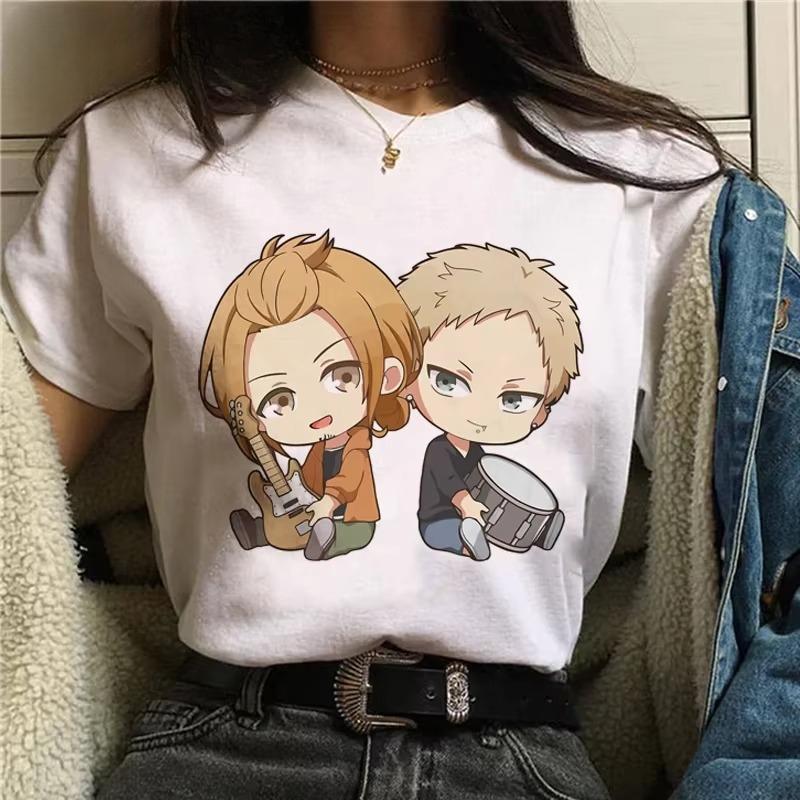 Given Anime Rock Band Group Graphic T Shirt Japanese Manga Art Print Short Sleeve Tee Harajuku Streetwear Casual Summer Daily Loose Fit Unisex Tops