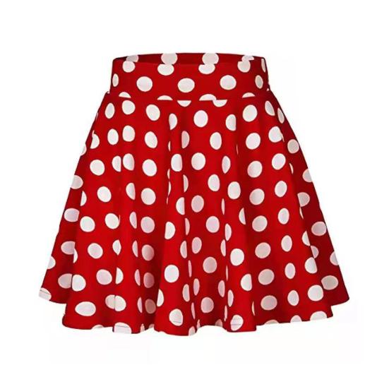 Женская мини-юбка с высокой талией и клетчатым принтом, юбка-трапеция, базовый стиль, повседневный стиль