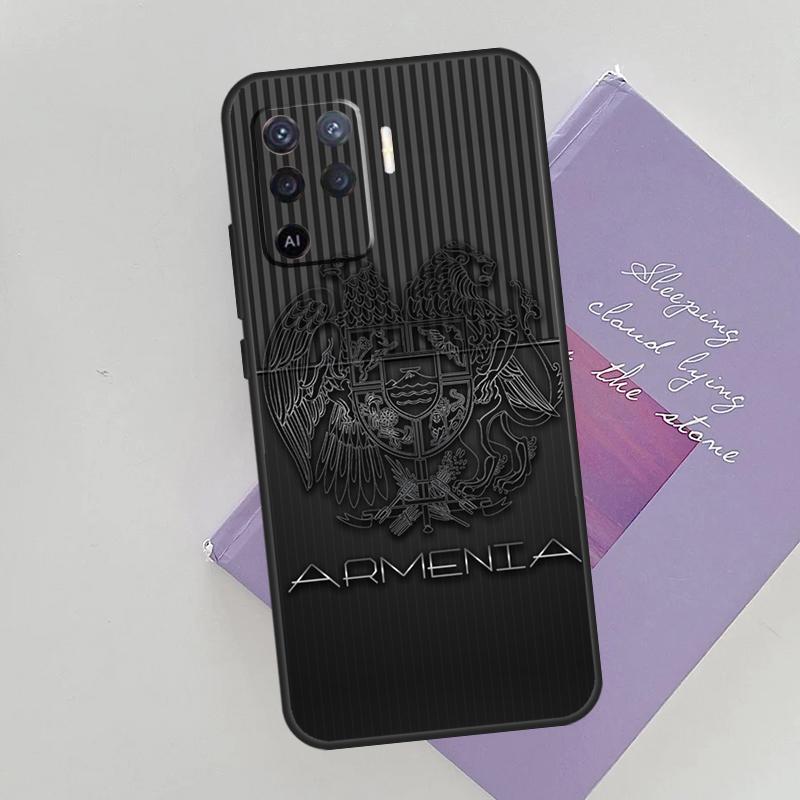 Чехол для телефона Oppo A78 A98 A74 A54 A94 A15 A16 A17 A52 A72 A76 A96 A53 A57S A58 A5 A9 с гербом и флагом Армении