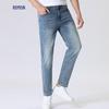 ROMON Мужские прямые джинсы из 95% гребенчатого хлопка с эластаном