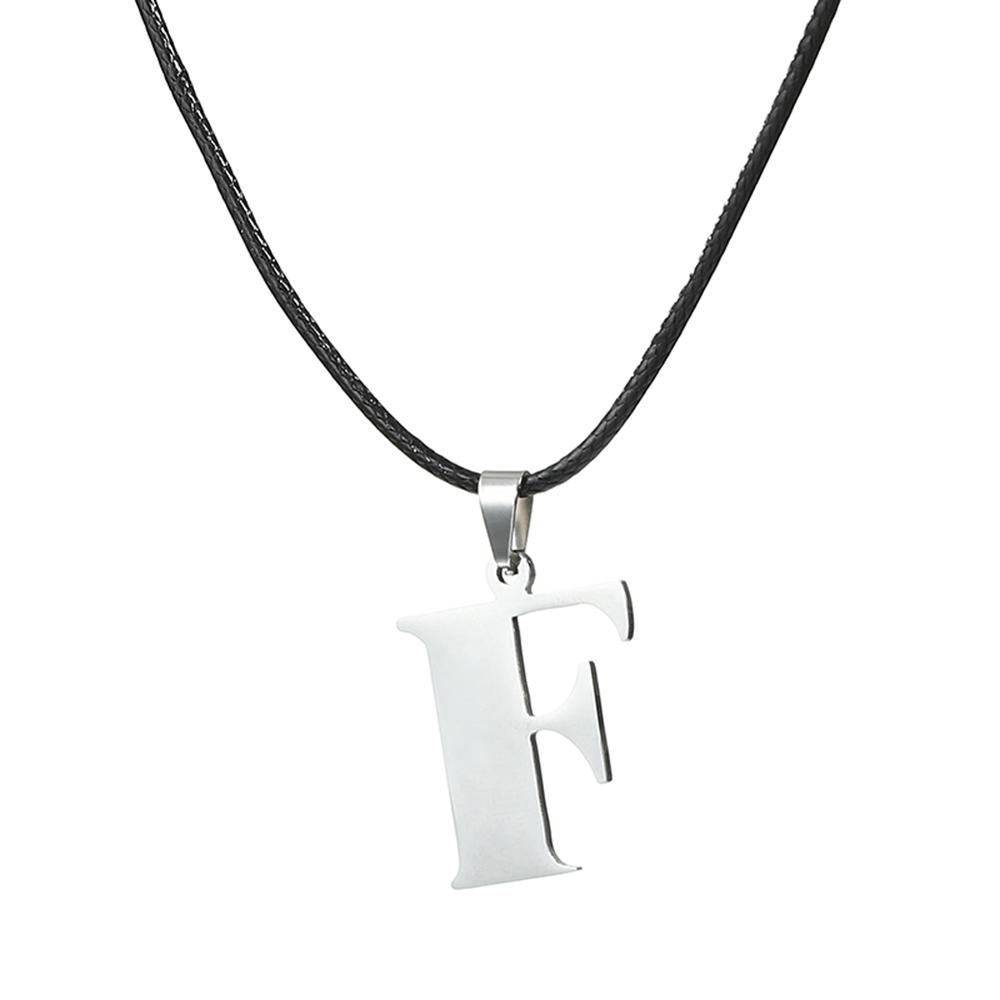 Новое ожерелье с инициалами от А до Я из нержавеющей стали, 26 английских букв, для мужчин и женщин, персонализированные ювелирные изделия, подарки