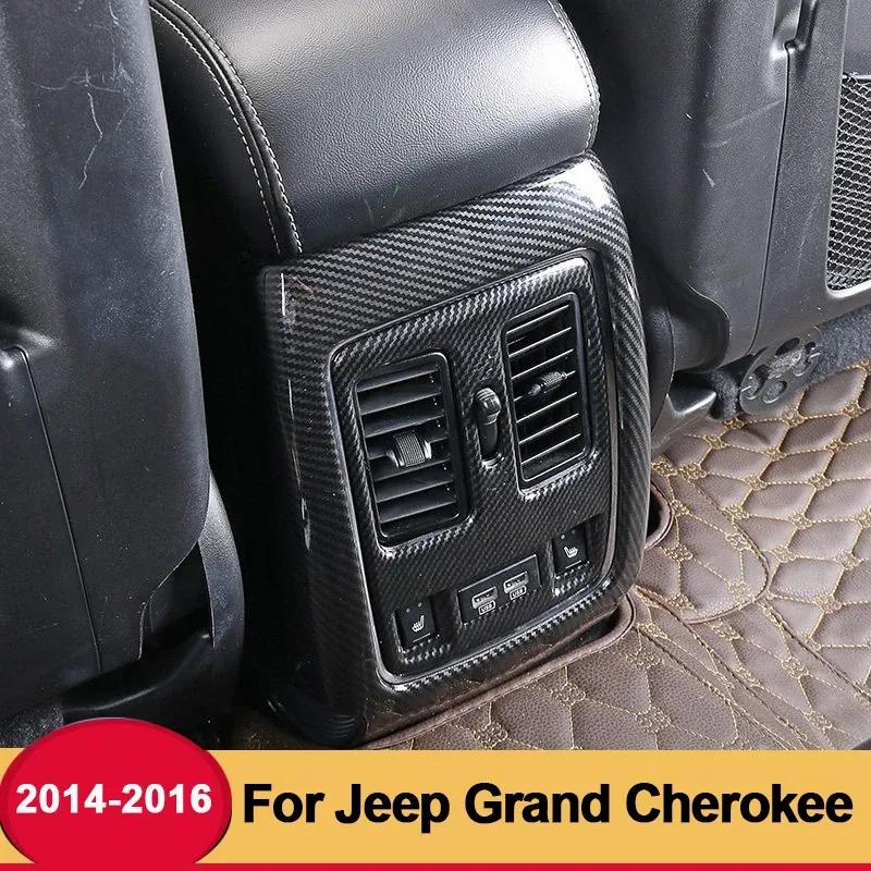 For Jeep Grand Cherokee 2014 2015 2016 2017 2018 Car Back Rear Air Conditioner Outlet Vent Frame Cover Trim Accessor