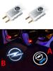 Car Light Logo Door Decor Shadow LED Welcome Laser Projector Lamps Car Interior Light Accessories For Opel Insignia 2009-2018