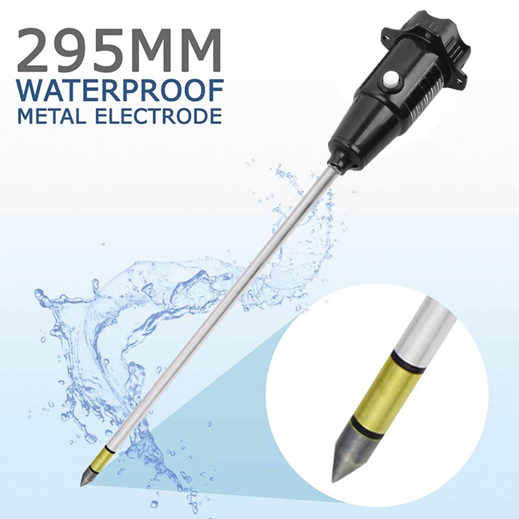Long Probe Deep Soil PH Moisture Meter 2 In-1 Tester-Professional Test Hygrometer for Large Pot Plants Gardening Farming