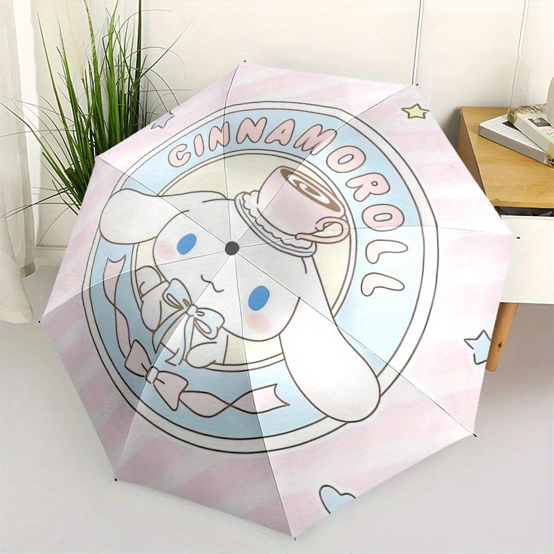 1pc Pink Cinnamoroll Idea Automatic Opening and Closing Folding - A Good Choice for Gifts, Fashionable and Convenient Umbrella With Cute Cartoon Chara