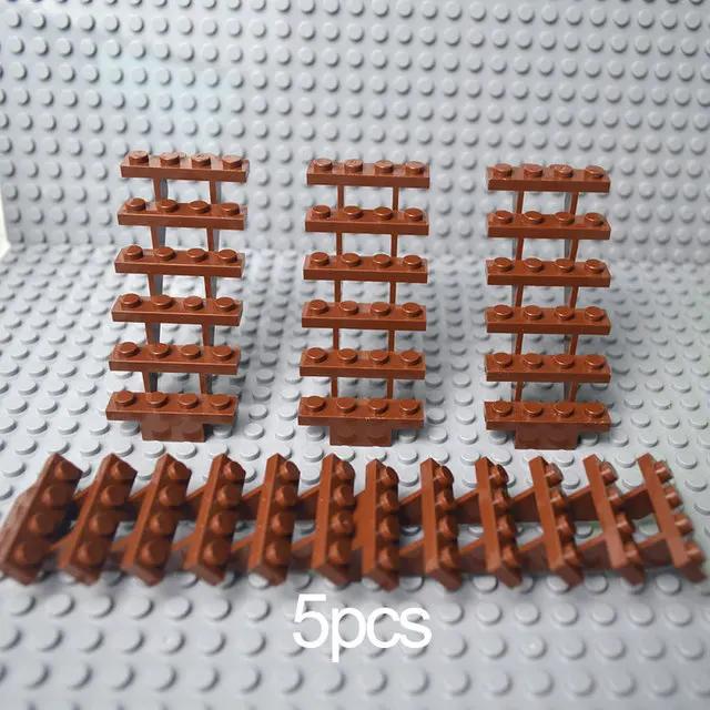 Сделай сам Собирает Частицы 6140 2486 6187 Технические Детали MOC Рельсы Лестница Забор Перила Панель Барьер Лестница Город Строительные Блоки