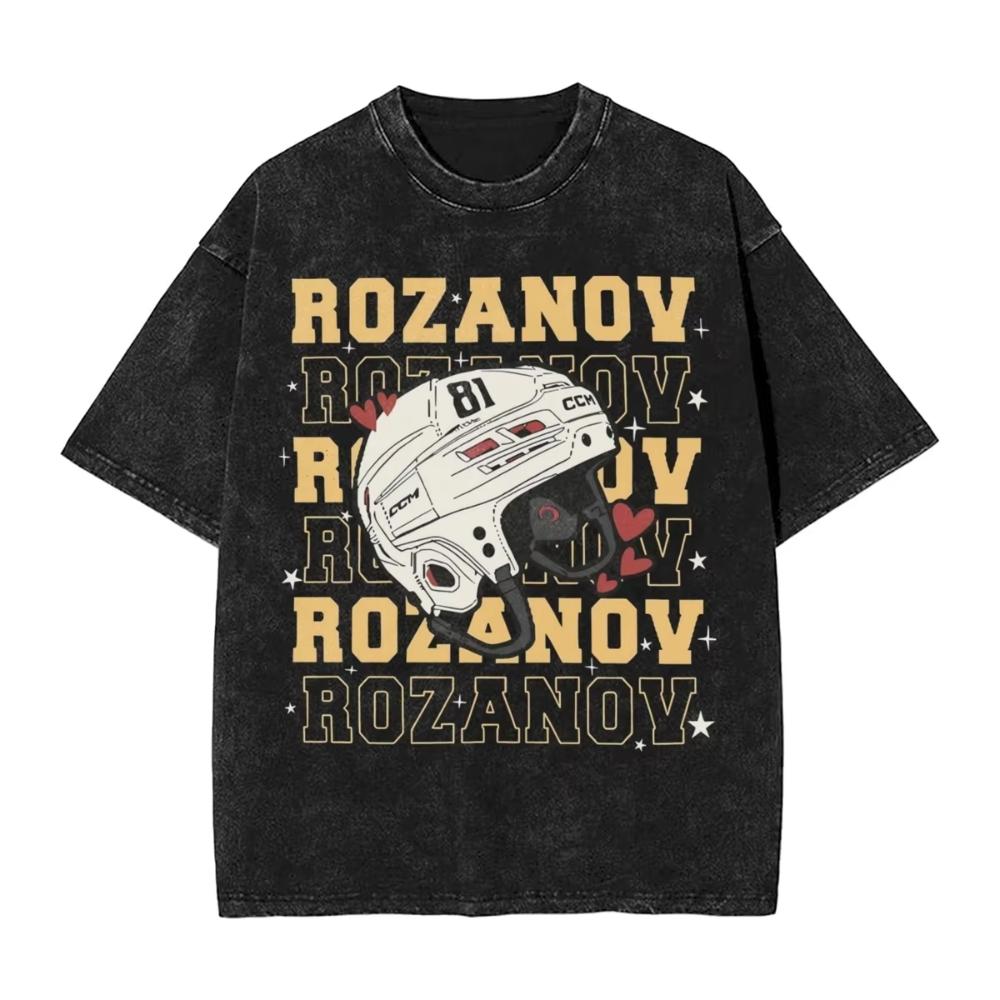 Washed T Shirts Heated Rivalry Ilya Rozanov TShirts Harajuku Connor Storrie Streetwear Cotton Graphic Tops Tops Tees Men Women