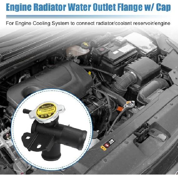 No 21501-9HA0A/21430-8991C Engine Radiator Filler Neck with Fully Sealed Cap for