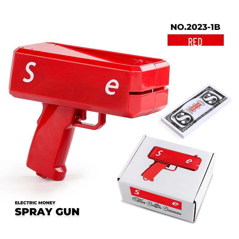 Уникальная игрушка-денежный пистолет для вечеринок и свадеб - стреляет купюрами долларов США
