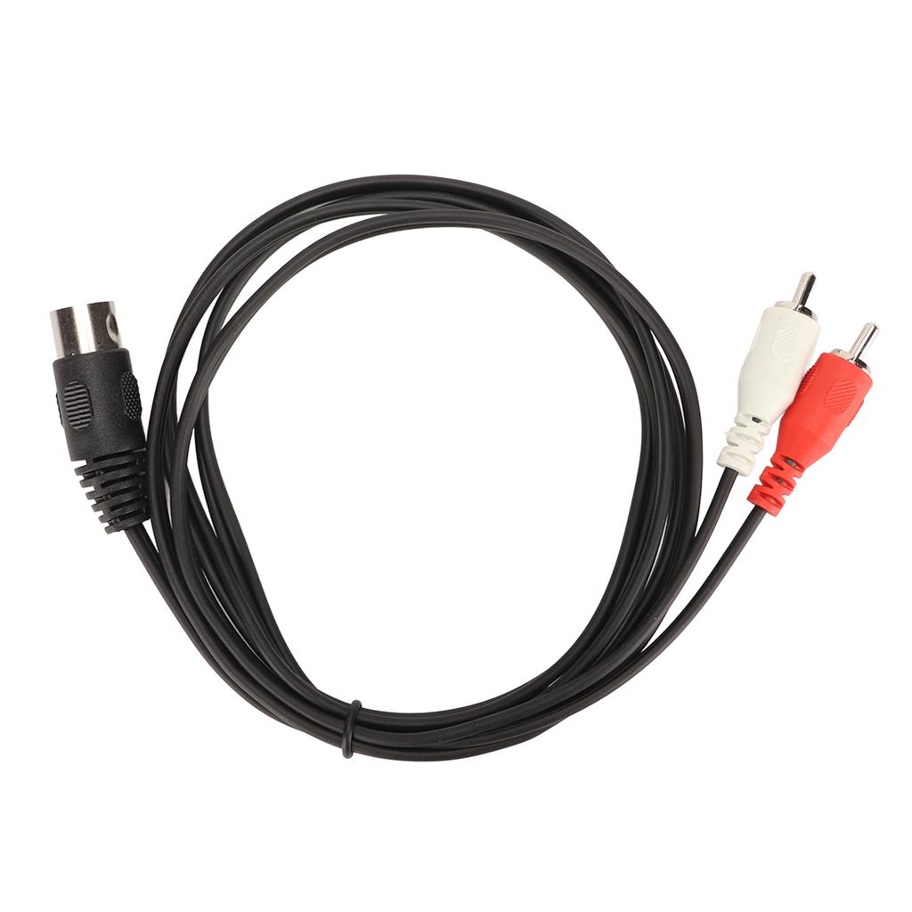 Кабель 5-контактный Din Male to 2 RCA Male с ПВХ-покрытием для проводов, кабель для подключения звука 2 RCA to Din для CD-плеера