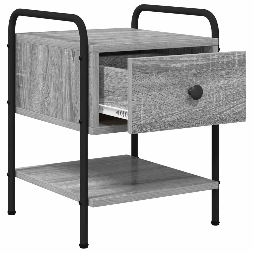 Nightstand 2 pcs Grey Sonoma 35 x 36.5 x 47 cm Engineered Wood