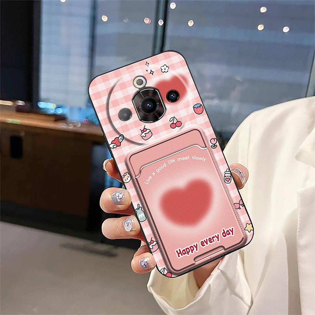 Сумка для карт Отделение для карт Чехол для телефона Для ZTE Nubia Focus Pro 5G Милый ТПУ Граффити Ударопрочный Водонепроницаемый Грязеотталкивающий Мультяшный