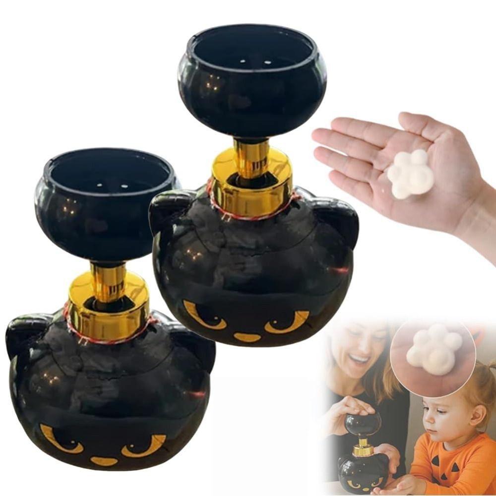 Large Capacity Cat Paw Foam Soap Dispenser Refillable Bubbles Soap Box Cats Pawprint Soaps Pump Bottle Paw-Shaped