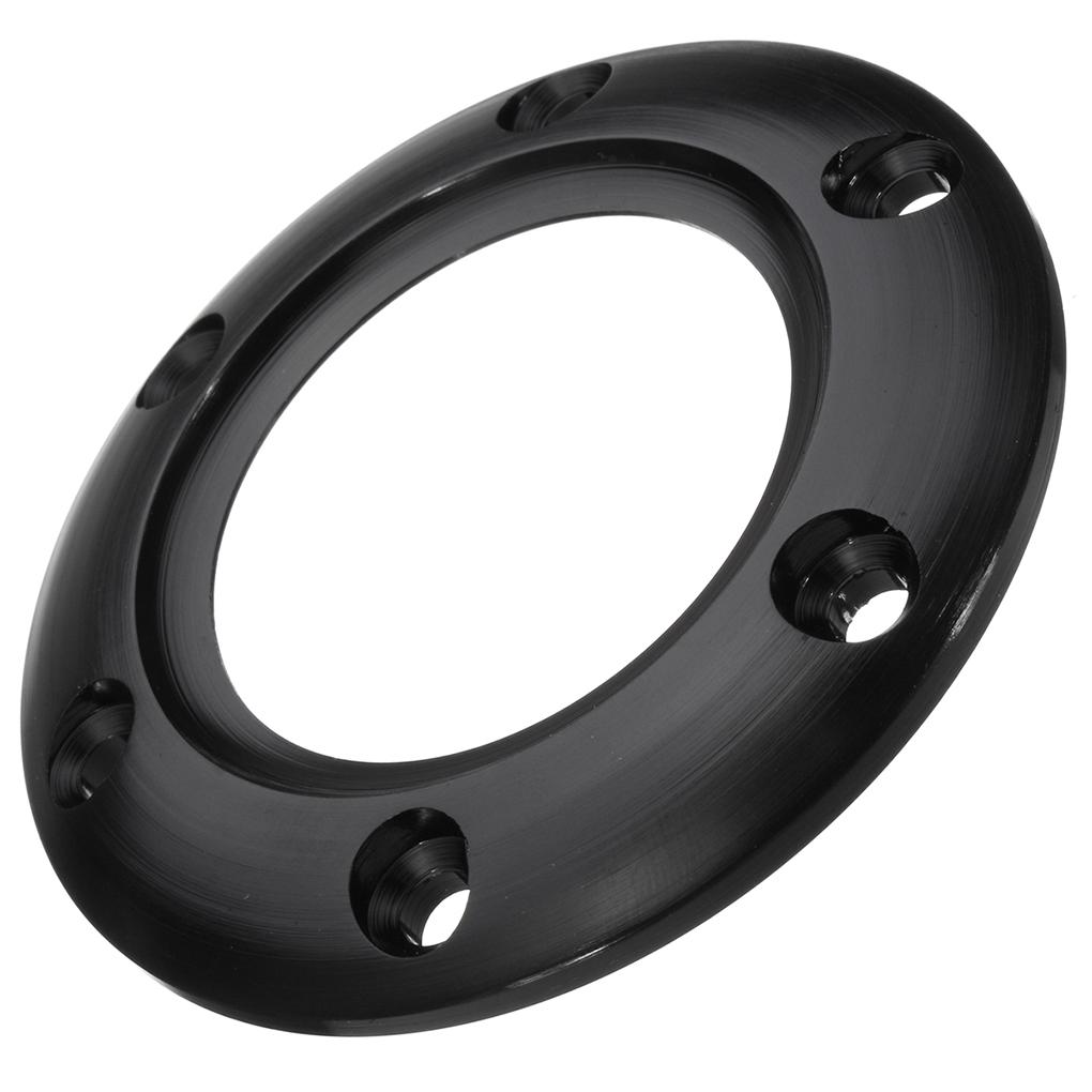 Кнопка звукового сигнала на рулевом колесе гоночного автомобиля с 6 болтами, черное центральное кольцо для замены для MOMO/NRG