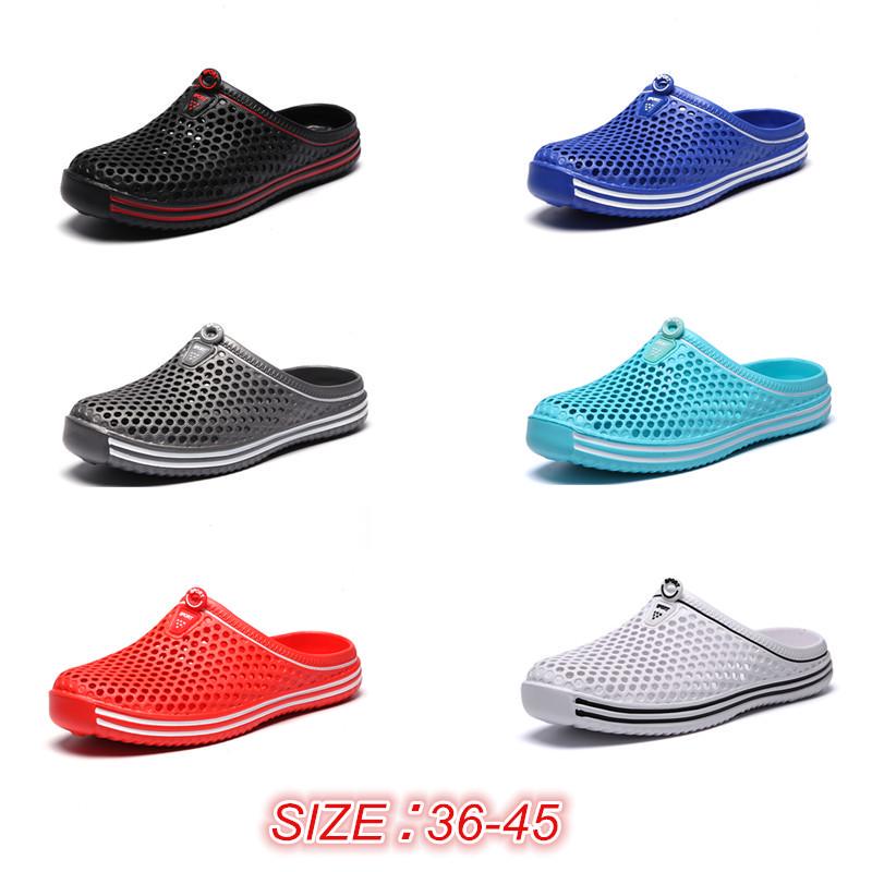 Летние сабо, тапочки, модная мужская и женская садовая обувь для отдыха, нескользящие тапочки, пляжные сандалии