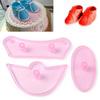 Cake Cutter 1 Set Baby Birthday Shoes Bootee Cookie Cake Fondant Decorating Plastic Cutter Mold Baking Pastry Fondant Tools