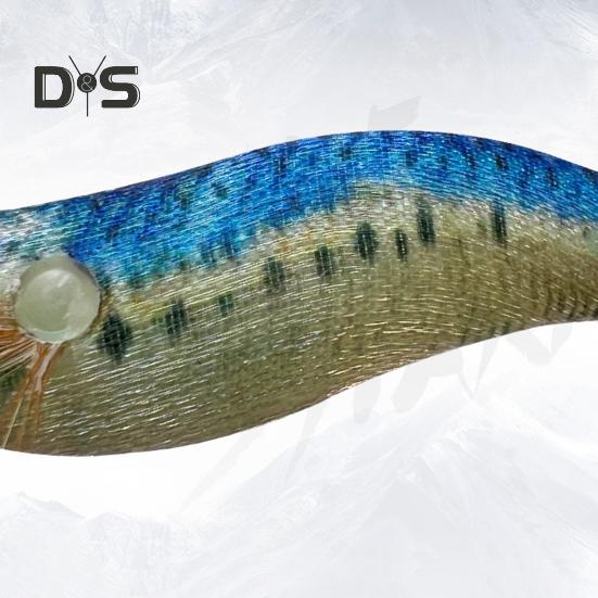 7 см/4,6 г светящаяся приманка в виде креветки с грузилом в виде крючка-кальмара, реалистичная бионическая искусственная приманка для ловли соленой воды, пресноводного окуня, судака, форели, аксессуары для рыбалки