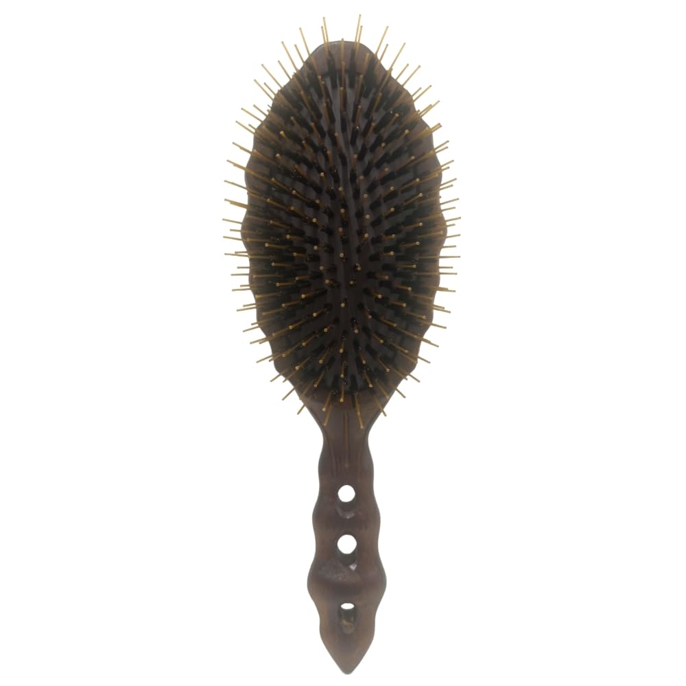Y.S.PARK Щетка-подушка Luster Wood Styler YS-651 - Профессиональный инструмент для укладки волос