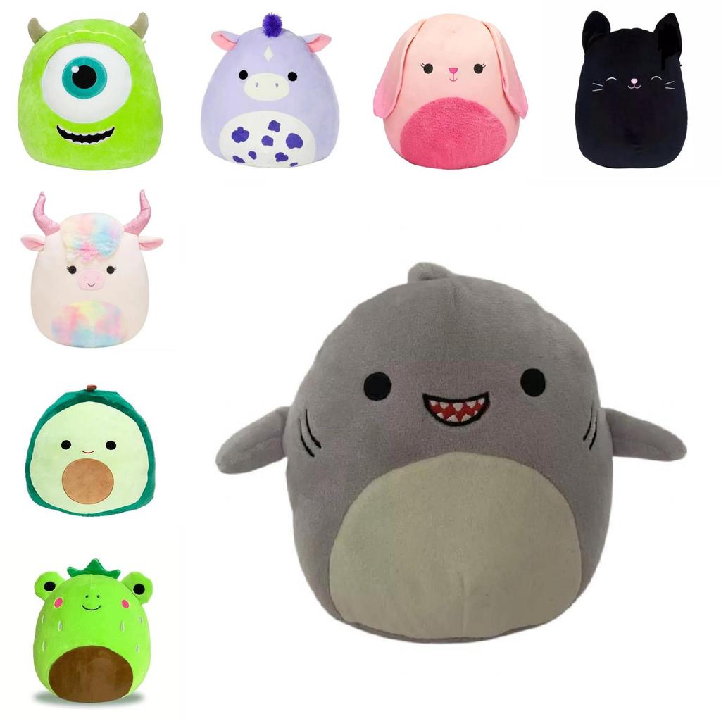 Плюшевая игрушка Squishmallows Кот-Акула Кролик С наполнителем из ПП хлопка Для детей и коллекционеров