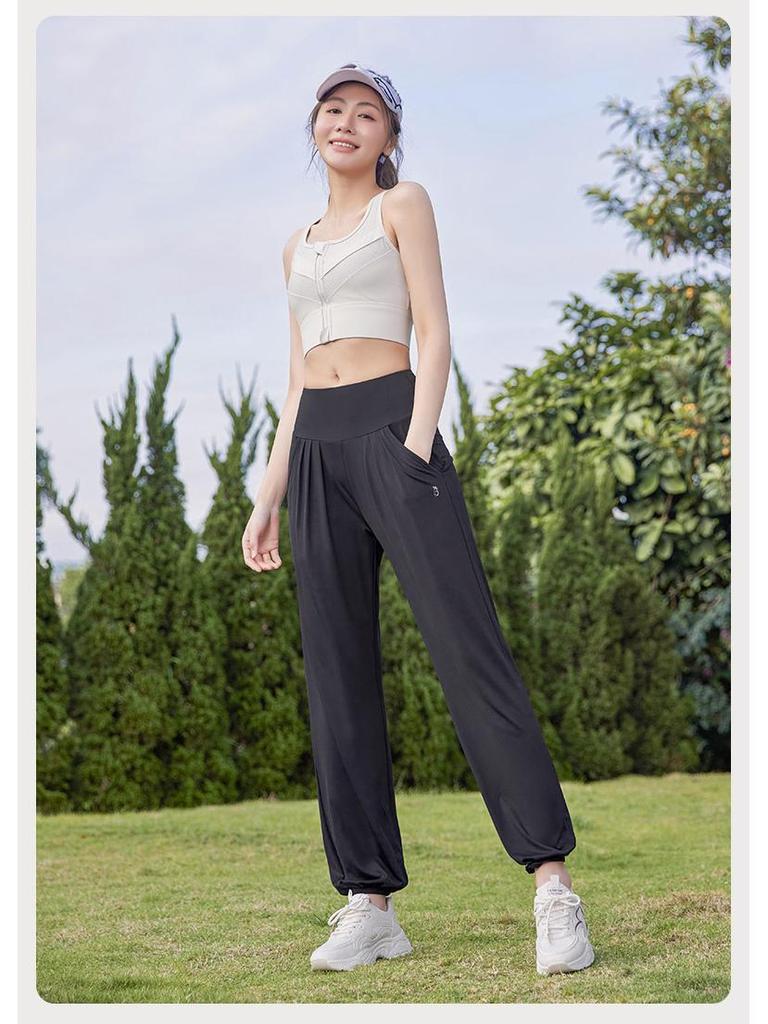 Plus Size Women's Quick-Dry Ice Silk Sun Protection Pants - Slimming, Breathable, Mosquito-Repellent Outdoor Sportswear