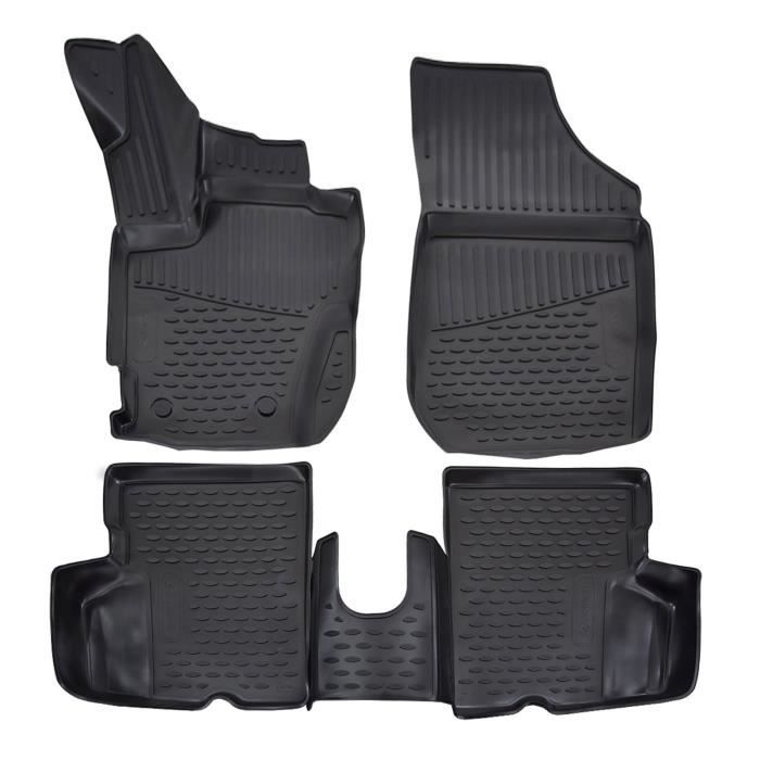 J&J AUTOMOTIVE | Tapis De Sol En Caoutchouc 3D Exclusive Pour Renault Captur 2013-2019