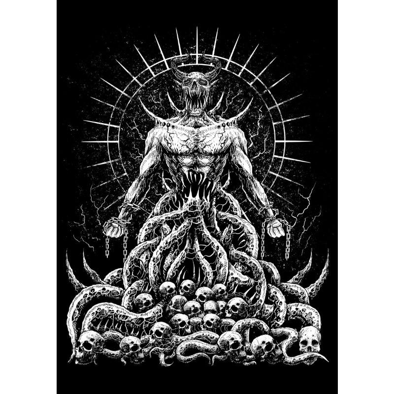 Готический Сатанинский Постер Демон Люцифер Готический 666 Сатана Бафомет Холст Картина Настенное Искусство Картина для Гостиной Домашний Декор