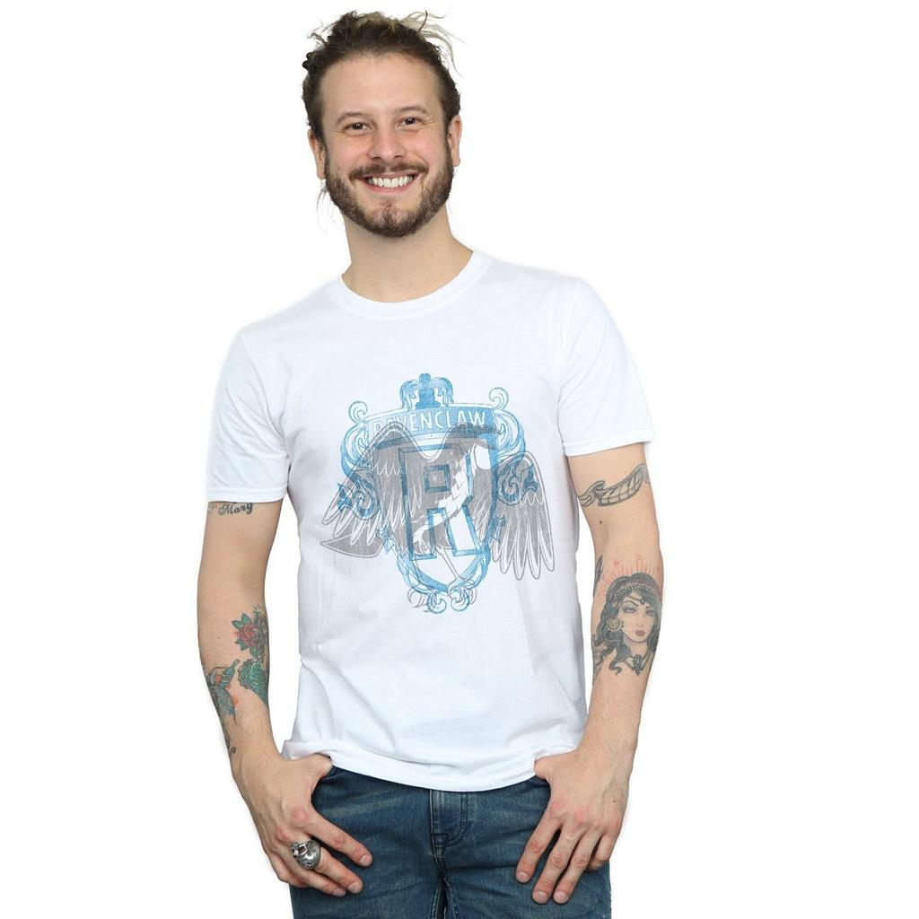 Harry Potter Mens Ravenclaw Raven Crest T-Shirt