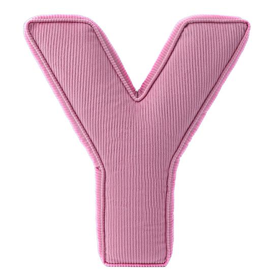 Розовая вельветовая подушка-буква от A до Z, английский алфавит, декоративная подушка для дивана, спальни, гостиной