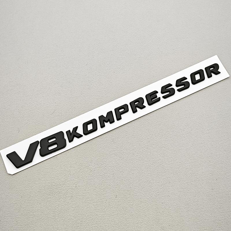 3D ABS Chrome Black Car Styling V8 V6 Kompressor Logo Fender Side Sticker Badge Decals For Mercedes Benz G63 G500 S500 S680 GT