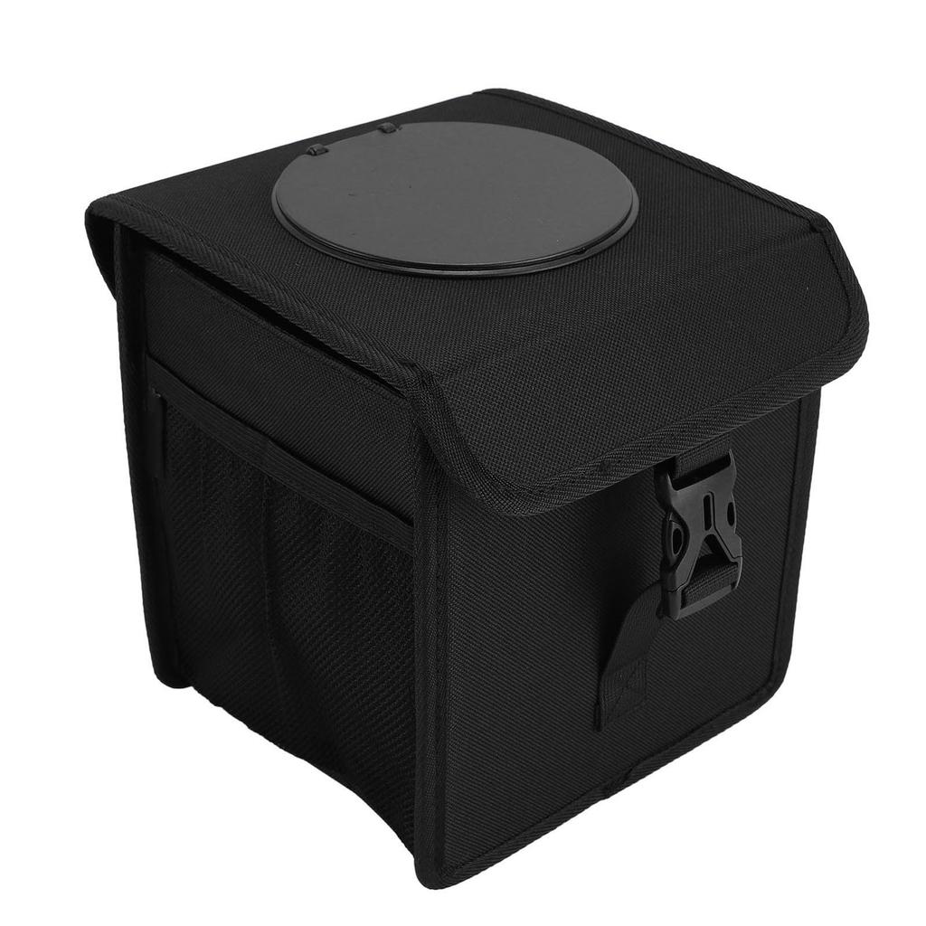 Foldable Car Trash Can with Lid Leakproof Waterproof Multifunction Portable Hanging Car Garbage Can