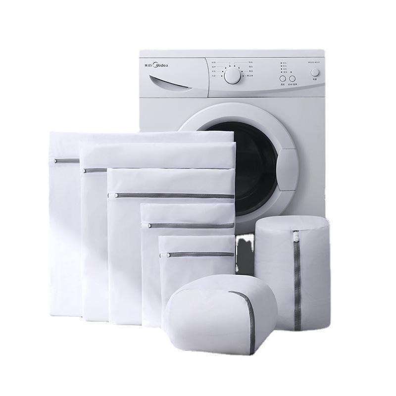 1 шт., белый прочный большой мешок для стирки, сетчатый органайзер, грязный бюстгальтер, носки, нижнее белье, чехол для хранения обуви, чехол для стиральной машины, одежда